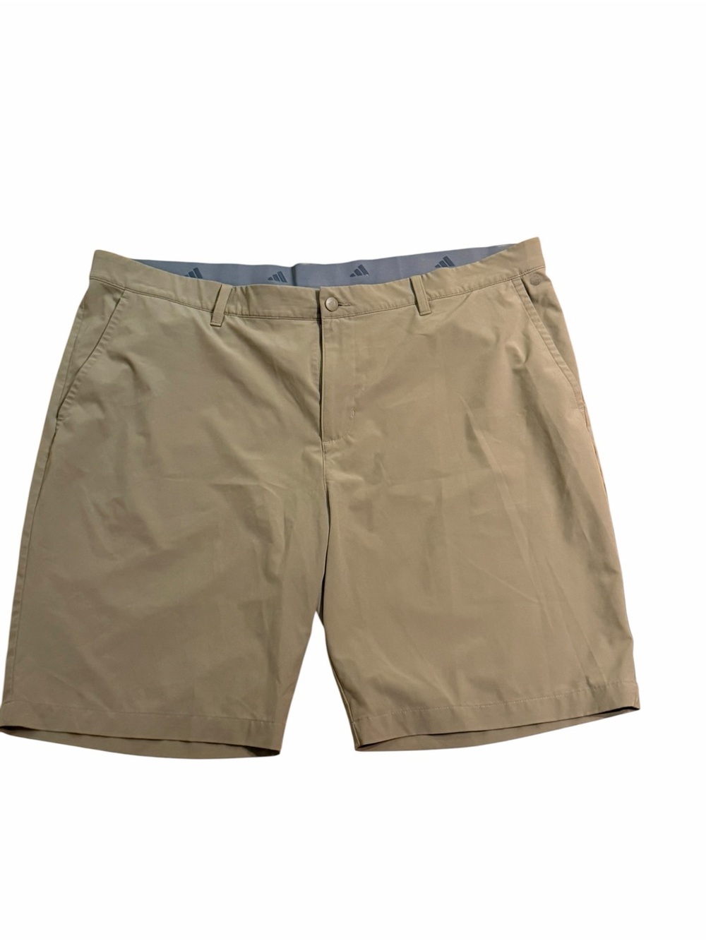 Adidas Men's Ultimate365 Golf Shorts Tan Khaki Size 42 Performance Stretch